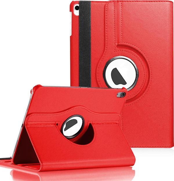Microsonic Apple iPad 11'' 2018 (A1980-A2013-A1934-A1979) Kılıf 360 Dönerli Stand Deri Kırmızı - Image 1