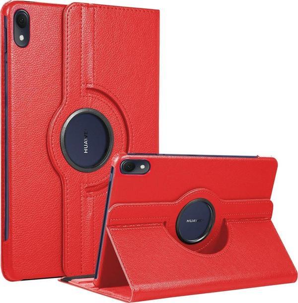 Microsonic Huawei MatePad Air Kılıf 360 Rotating Stand Deri Kırmızı - Image 1