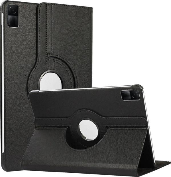 Microsonic Xiaomi Redmi Pad Kılıf 360 Dönerli Stand Deri Siyah - Image 1