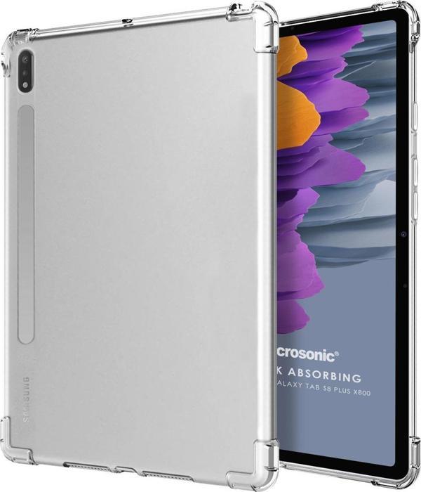 Microsonic Samsung Galaxy Tab S8 Plus X800 Kılıf Shock Absorbing Şeffaf - Image 1