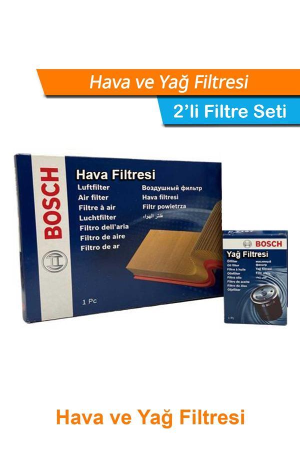BMW 3 Serisi E46 3.30d 204Hp Bosch Filtre Bakım Seti 2003-2005 Hava+Yağ Filtresi - Image 1
