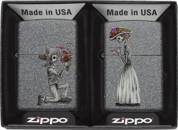 Zippo Çakmak 28987 Iron Stone Couple - Image 1