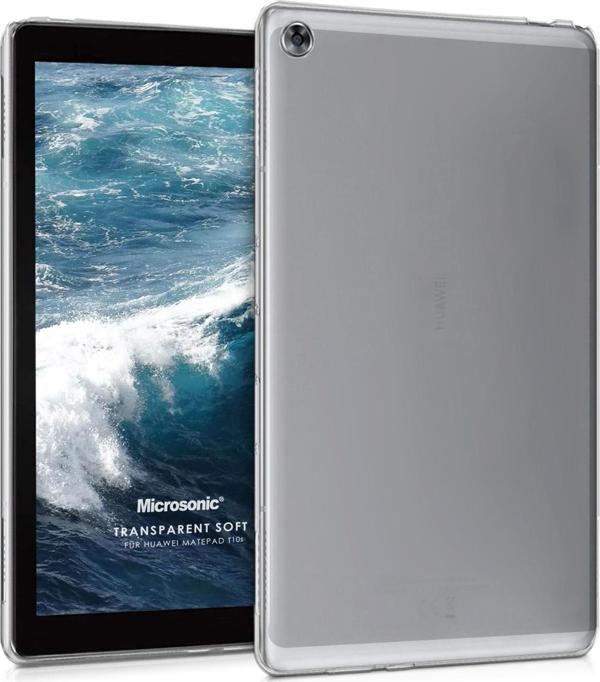 Microsonic Huawei MatePad T10s Kılıf Transparent Soft Beyaz - Image 1