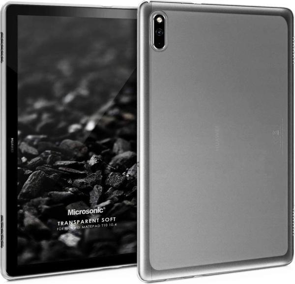Microsonic Huawei MatePad 10.4'' Kılıf Transparent Soft Beyaz - Image 1