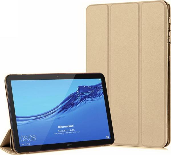 Microsonic Huawei MediaPad T5 10 Smart Case ve Arka Kılıf Gold - Image 1