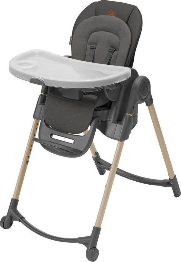 Maxi-Cosi Minla 6'sı Bir Arada  Ahşap Görünümlü Mama Sandalyesi Beyond Graphite Eco - Image 1