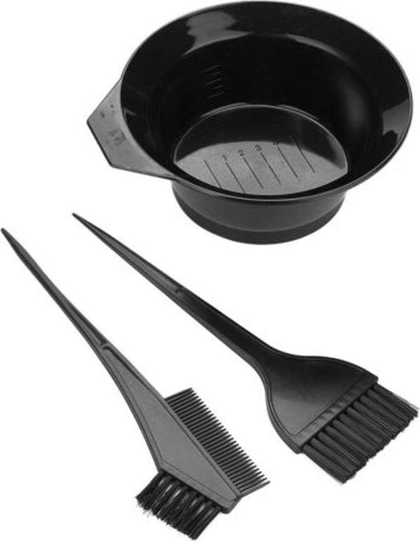 Saç Boya Fırçası + Krepe Tarağı + Boya Kabı Saç Boyama Seti - Image 1