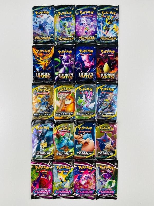 Abetto Market Pokemon 5'li Set 20 Paket 5 Seri Özel Kartlı Pokemon Seti - Image 1