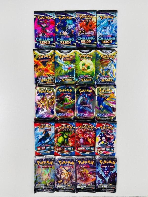 Abetto Market Pokemon 5'li Set 20 Paket 5 Seri Özel Kartlı Pokemon Seti - Image 1