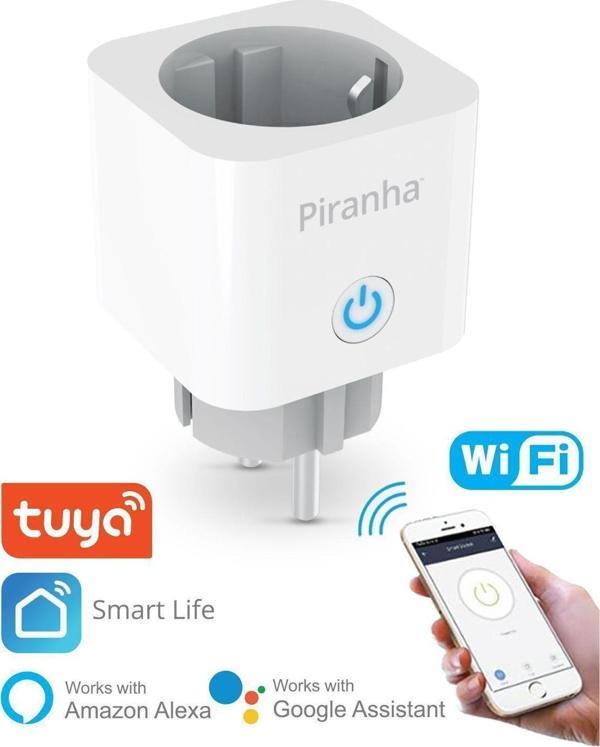 45525 Tuya Destekli Akım Korumalı 2.4GHz Kablosuz Akıllı Wi-Fi Priz - Image 1