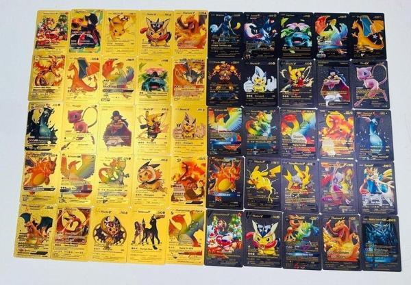 Abetto Market Pokemon Gold Kart & Black Kart 50 Adet Özel Seri Kartlar - Image 1