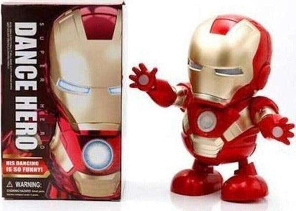 Iron Man Hareketli Pilli Işıklı Dans Eden Demir Adam Robot Oyuncak Figür - Image 1