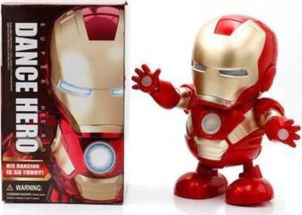 Iron Man Pilli Işıklı Dans Eden Demir Adam Robot Oyuncak Figür Ka - Image 1