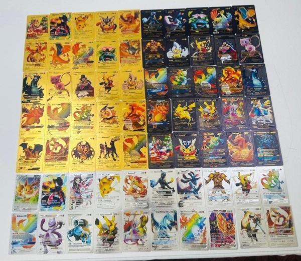 Abetto Market Pokemon Oyun Kartı Özel Seri Silver, Black & Gold Kart 3 Set 70 Özel Seri Kart - Image 1