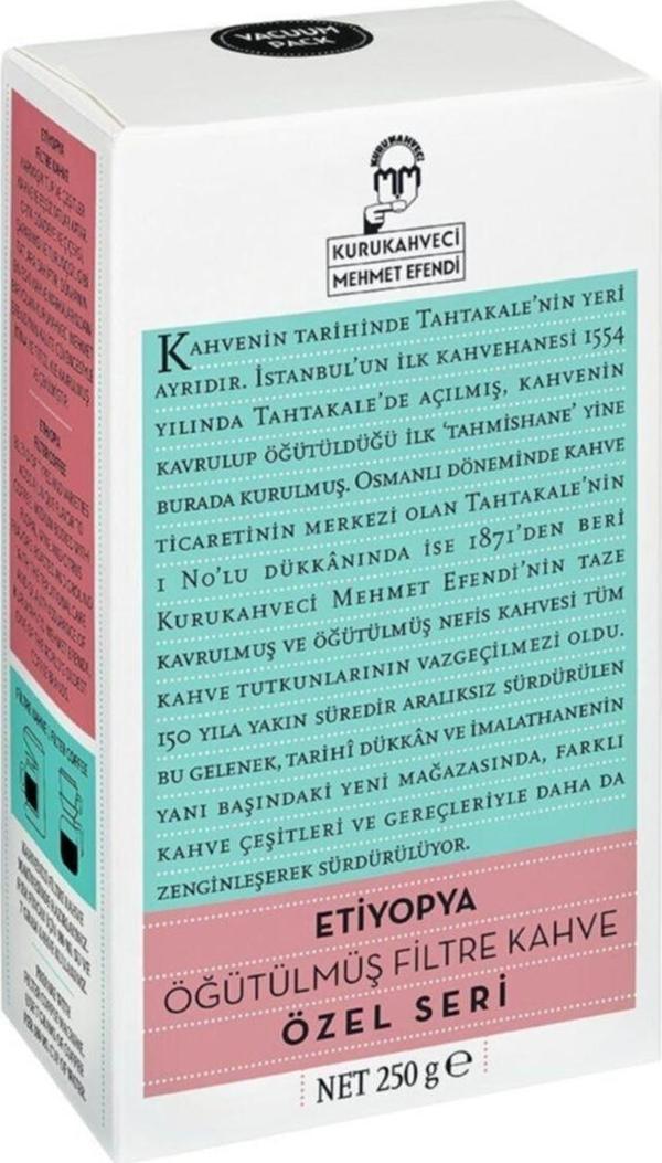 Kurukahveci Mehmet Efendi Özel Seri Etiyopya Filtre Kahve 250 gr - Image 1