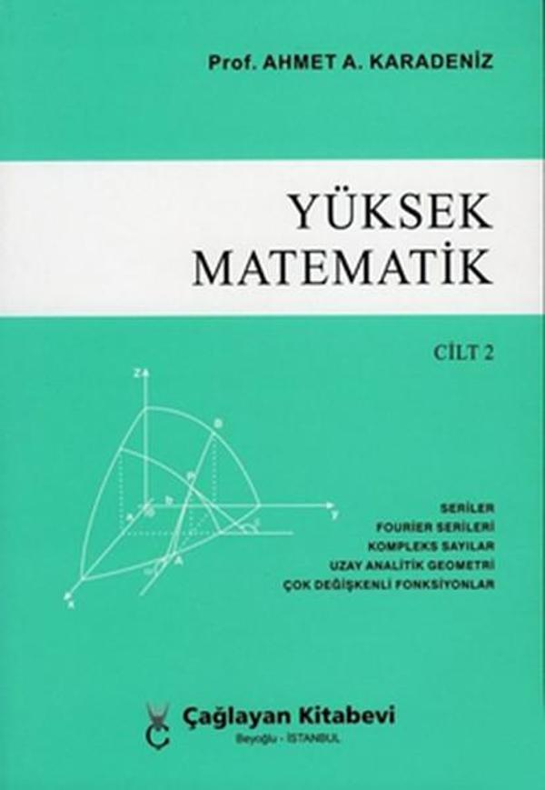 Çağlayan Kitabevi Yüksek Matematik 2 - Çağlayan Kitabevi - Image 1