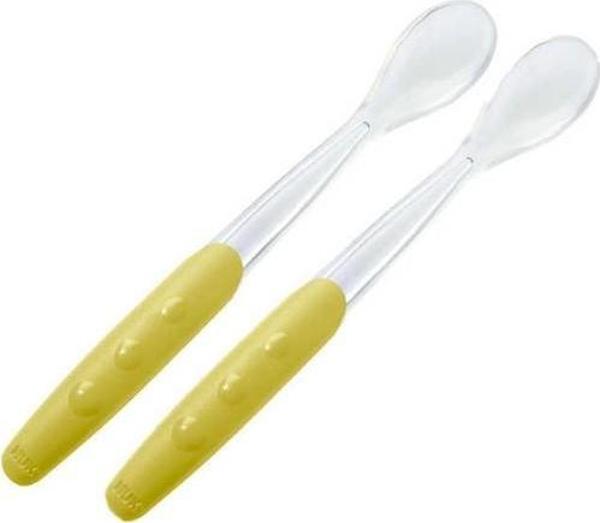 Nuk Silikon Uçlu Kaşık 2'li 255065 Sarı - Image 1