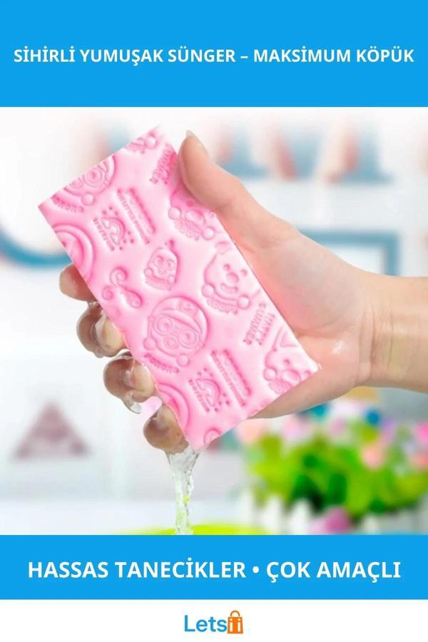Çok Amaçlı Sihirli Yumuşak Sünger Yumuşak Dokulu Banyo Süngeri - Image 1