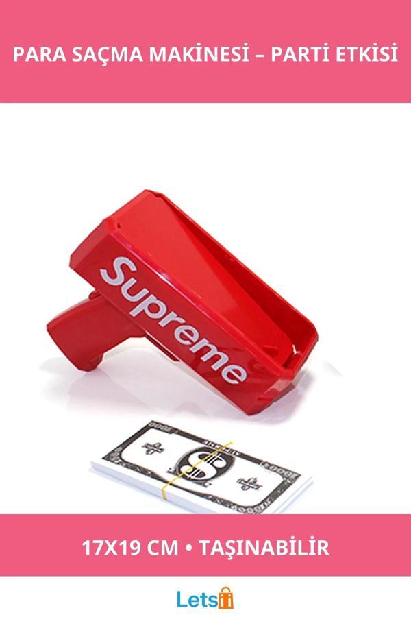 Eğlenceli Kırmızı Para Saçma Makinası 17x19 cm - Image 1