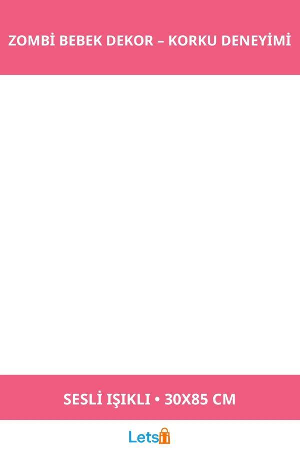 Sesli Işıklı Emekleyen Zombi Bebek Dekor 30x85 cm - Image 1