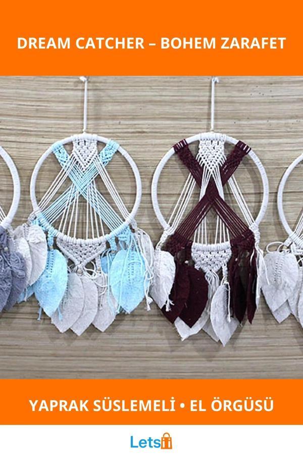 El Yapımı Bohem Rüya Kapanı Dreamcatcher 27 - Image 1