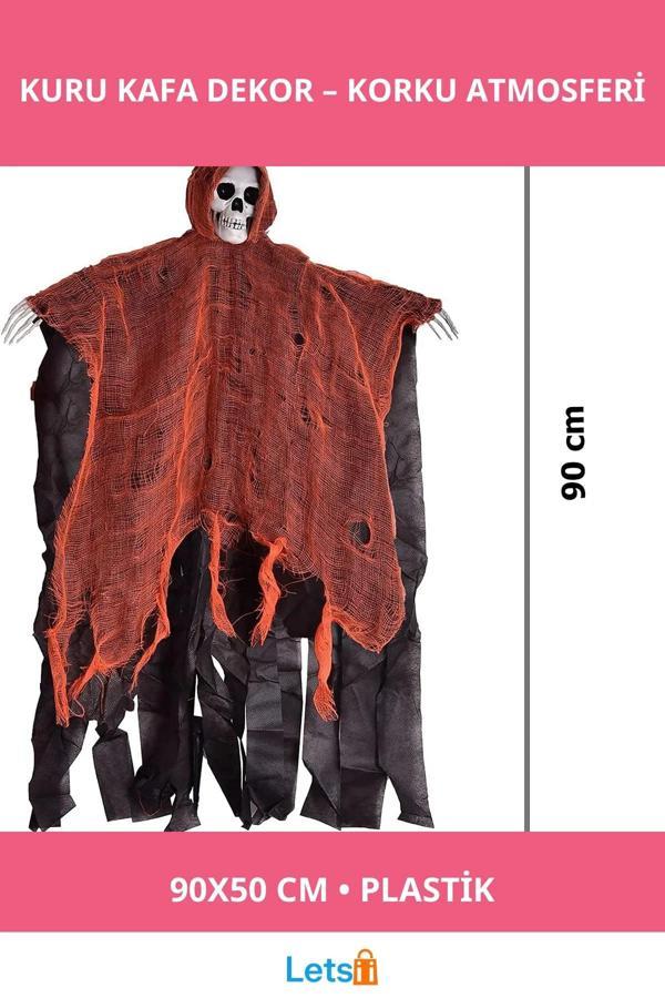 LED Işıklı Kuru Kafa Dekor 90x50 cm Plastik - Image 1