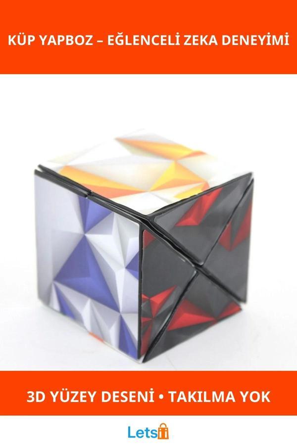 3D Desenli Sihirli Küp Yapboz Eğlenceli Zeka Oyunu - Image 1