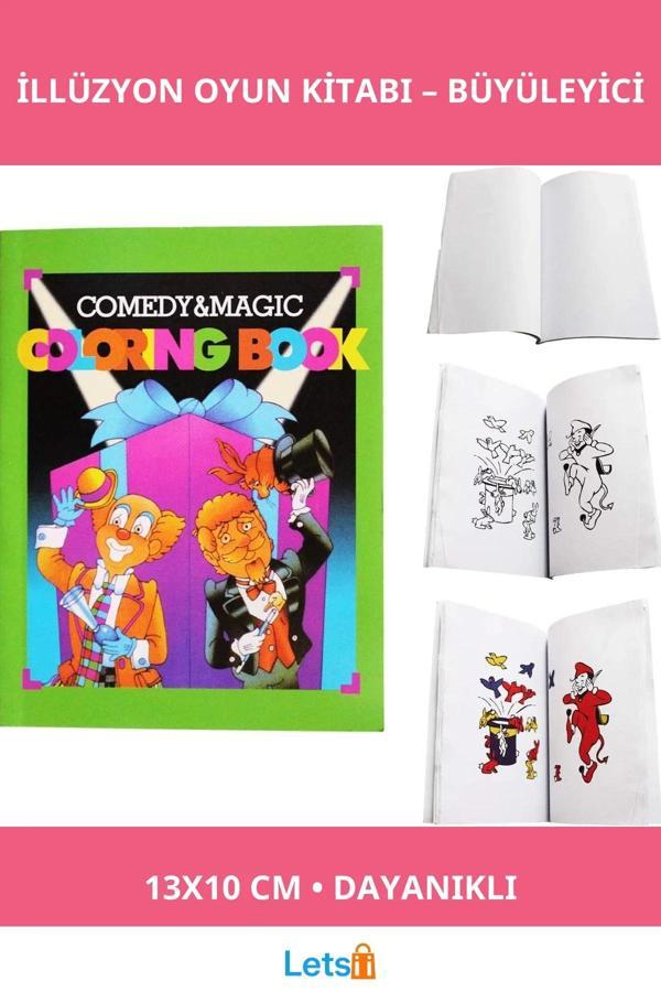 Sihirli Defter İlizyon Oyun Kitabı 13x10 cm Eğlenceli Sihir Numaraları - Image 1