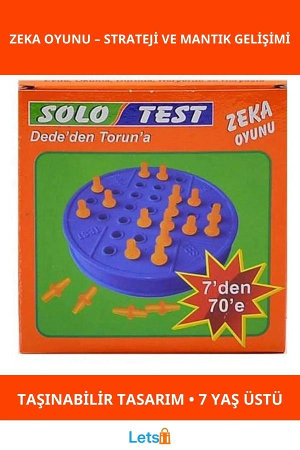 Eğlenceli Tahta Oyun Zeka Geliştirici Solo Test - Image 1