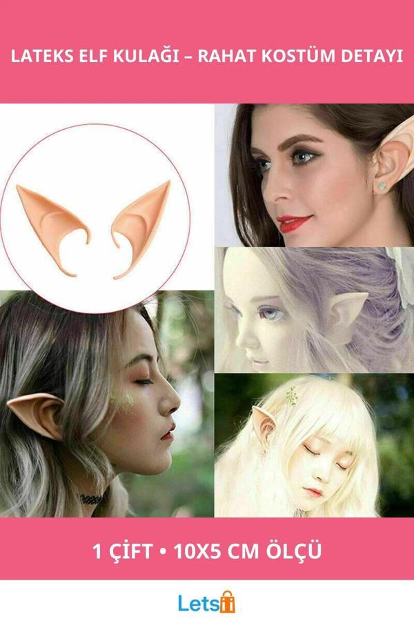 Yumuşak Lateks Elf Kulağı 1 Çift Esnek ve Rahat Kullanım - Image 1