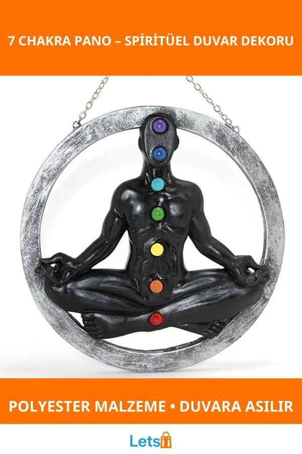 Polyester Yedi Çakra Duvara Asmalı Dekoratif Pano - Image 1