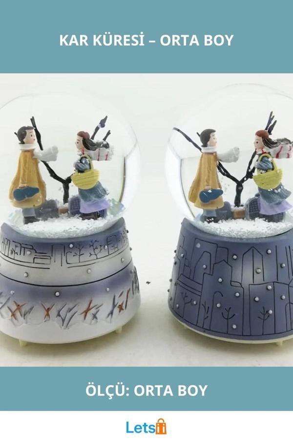 Büyüleyici Kış Masalı Kar Küresi Orta Boy - Image 1