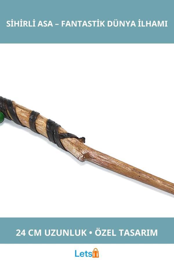 Polyester Sihirli Asa 24 cm Fantastik Aksesuar - Image 1