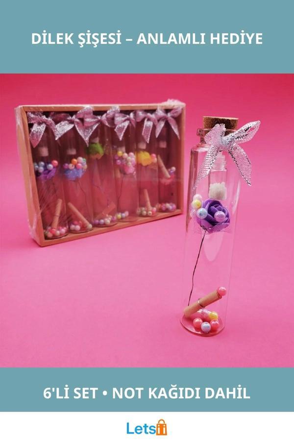 6'lı Şık Dilek Şişesi Hediye Seti - Image 1