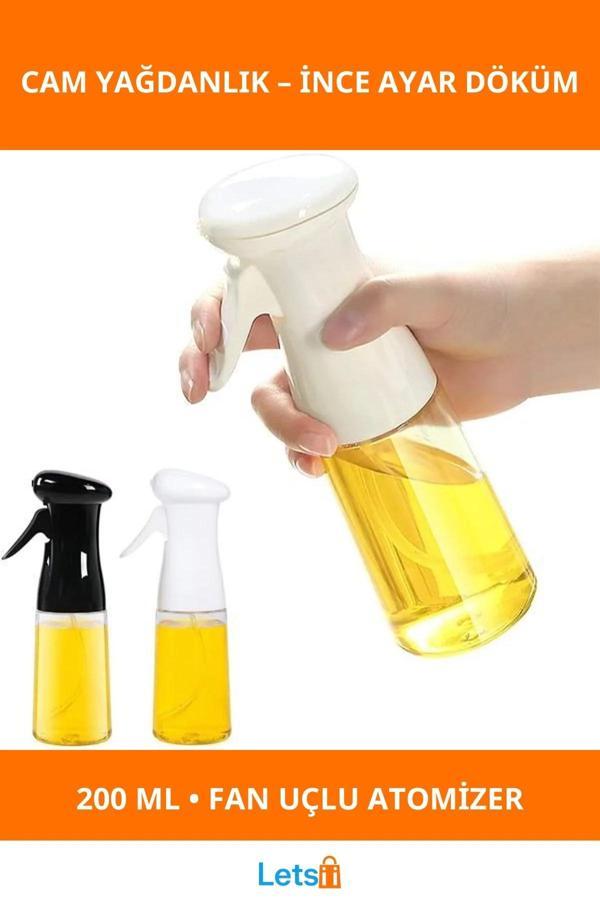 200 ml Fan Şeklinde Cam Yağdanlık BPA İçermeyen Sağlık Dostu - Image 1