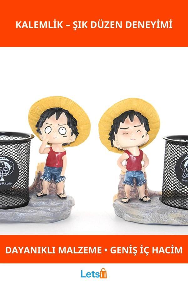 Luffy Anime Karakter Temalı Dayanıklı Kalemlik - Image 1
