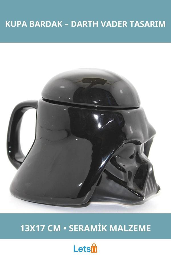 Star Wars Darth Vader Temalı Seramik Kupa Bardak 13x17 cm - Image 1