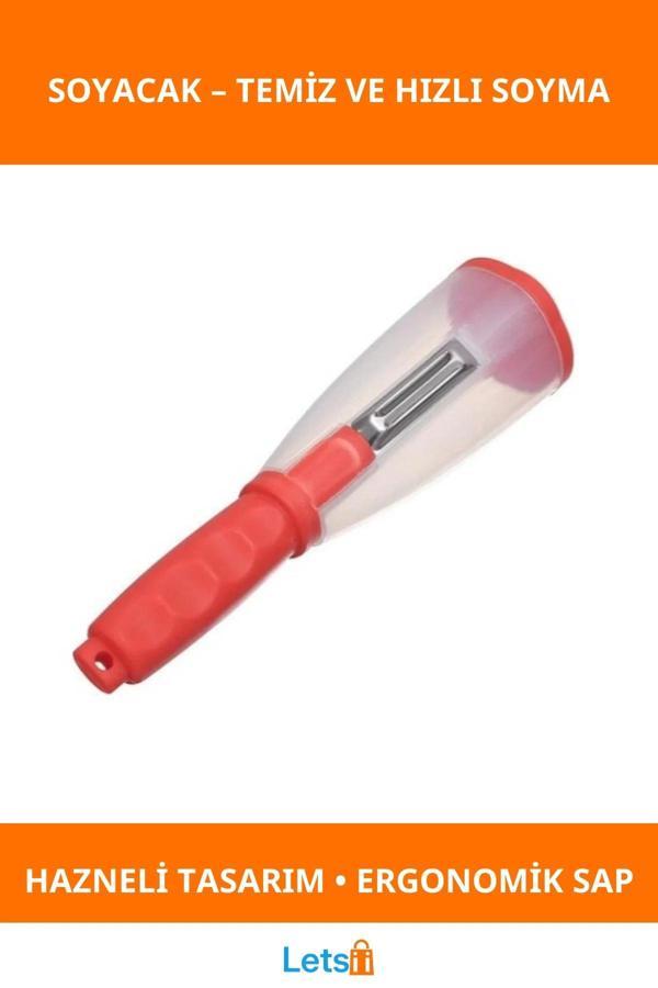 Ergonomik Hazneli Soyacak Hızlı ve Pratik Mutfak Aracı - Image 1