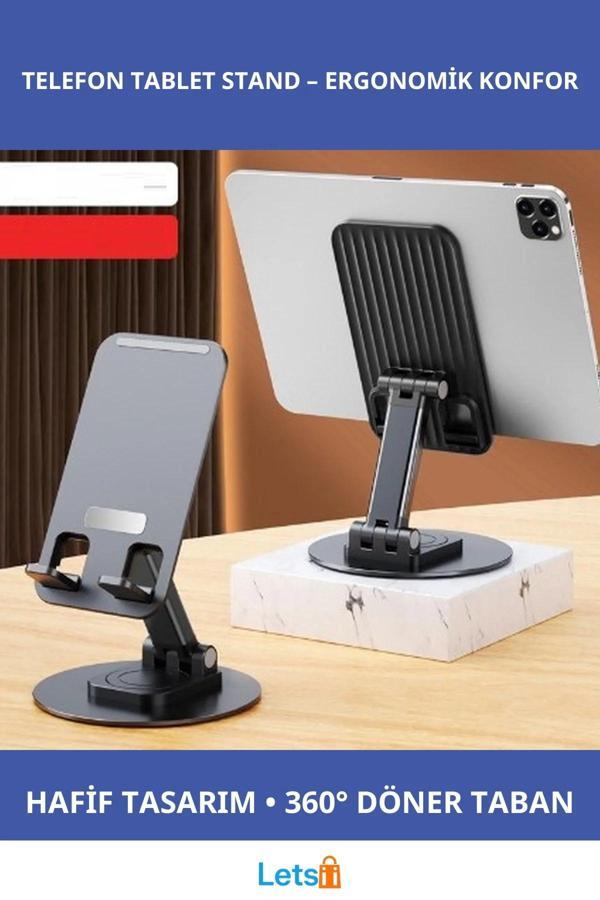 Katlanabilir Ayarlanabilir Hafif 360 Derece Dönebilir Telefon Tablet Tutucu Stand - Image 1