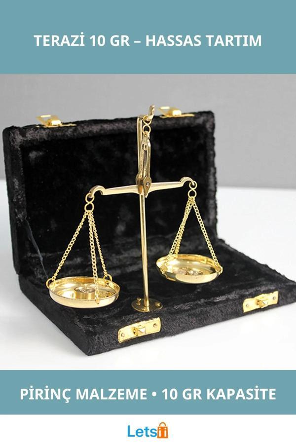 Dayanıklı Pirinç Terazi 10 Gr Hassas Tartım Aracı - Image 1