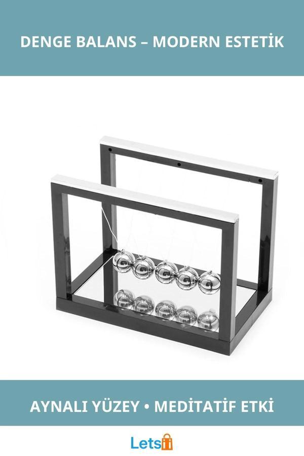 Modern Aynalı Denge Balans Dekoratif Aksesuar - Image 1