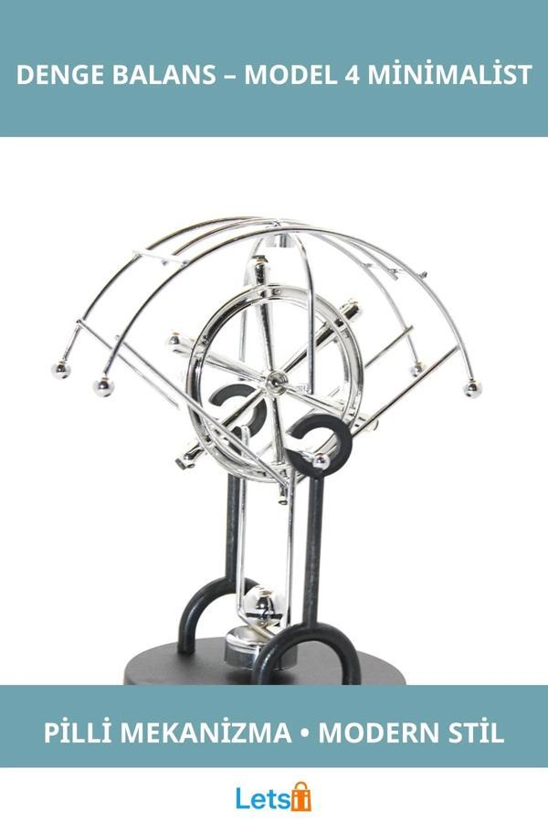 Minimalist Modern Pilli Denge Balans Sürekli Hareketli Dekoratif Obje - Image 1