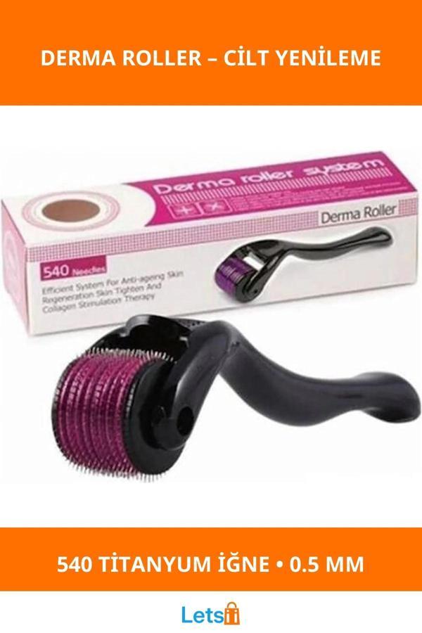 Titanyum İğneli Derma Roller 0.5 mm Cilt Bakım Aleti - Image 1