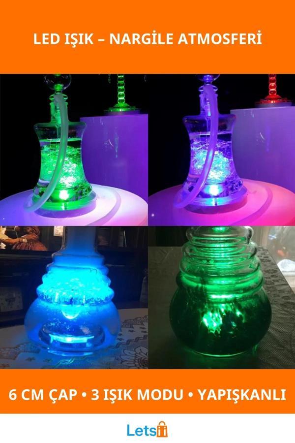 6 cm Yapışkanlı Led Işık Nargile Altı Işıklandırma - Image 1