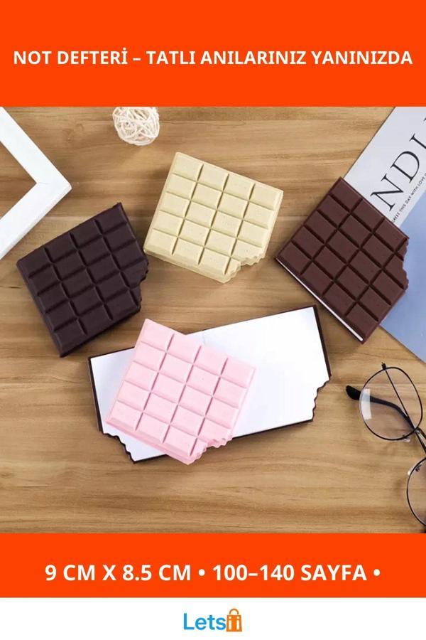 Çikolata Görünümlü Kokulu Not Defteri Tatlı Tasarım ve Şık Kapak - Image 1