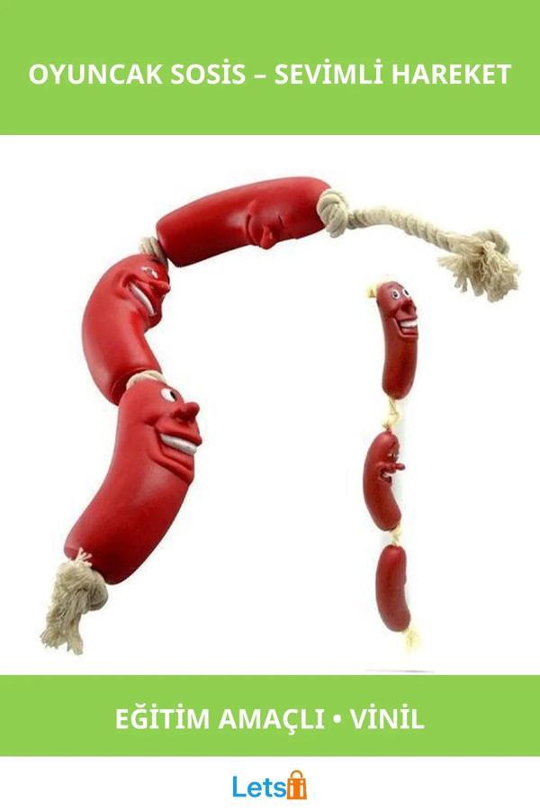 Enerji Atan Köpekler İçin Eğlenceli Sosis Oyuncak - Image 1