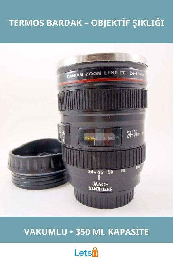 Objektif Görünümlü Sızdırmaz Termos Bardak - Image 1
