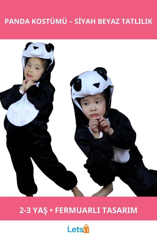 Sevimli Çocuk Panda Kostümü 2 3 Yaş 80 cm - Image 1