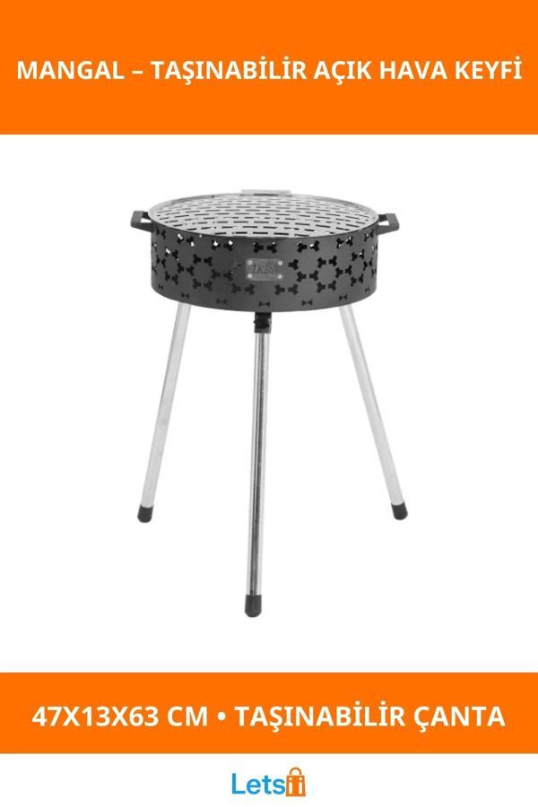 Katlanabilir Pratik Lüks Mangal No 2 Orta Boy Kamp Piknik Bahçe - Image 1