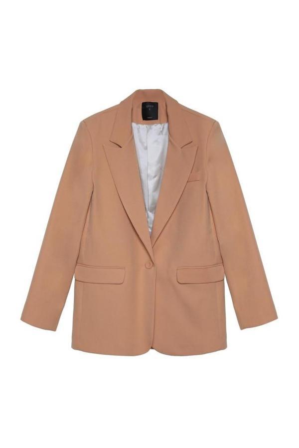 Ziley Quzu Oversize Blazer Ceket Camel - Image 1